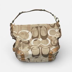 Coach Tan and Brown Women's Bag Y2K Vintage